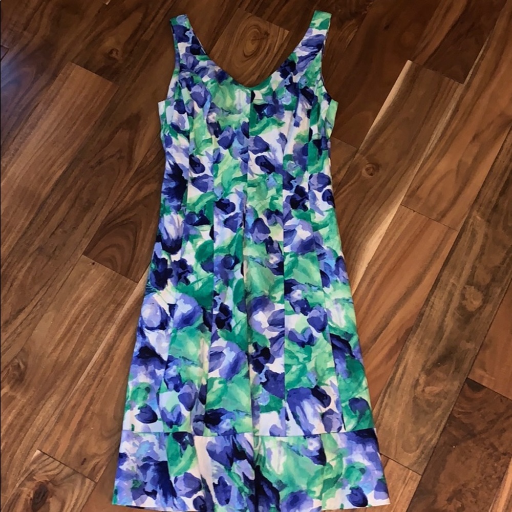 Lauren RALPH LAUREN floral pleated dress